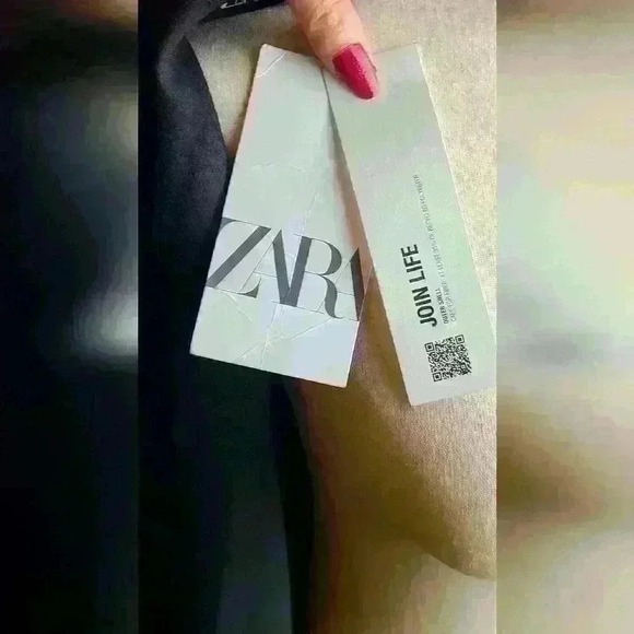 Zara black blazer dress with golden buttons double-breasted style size xs - Picture 9 of 16